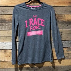 UA🎀Breast Cancer Race T- can be personalized NWOT